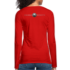 AR WOMENS PREMIUM LONG SLEEVE T - red
