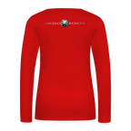 AR WOMENS PREMIUM LONG SLEEVE T - red