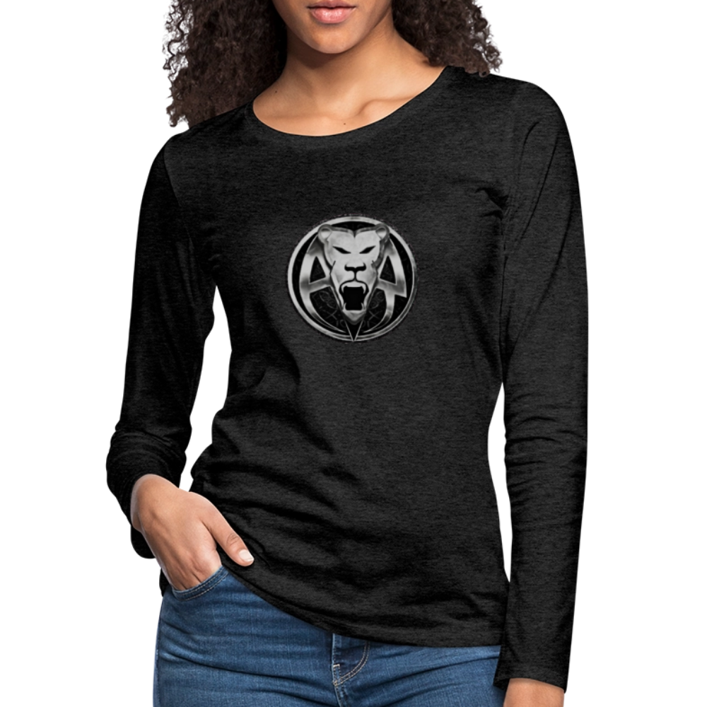 AR WOMENS PREMIUM LONG SLEEVE T - charcoal grey