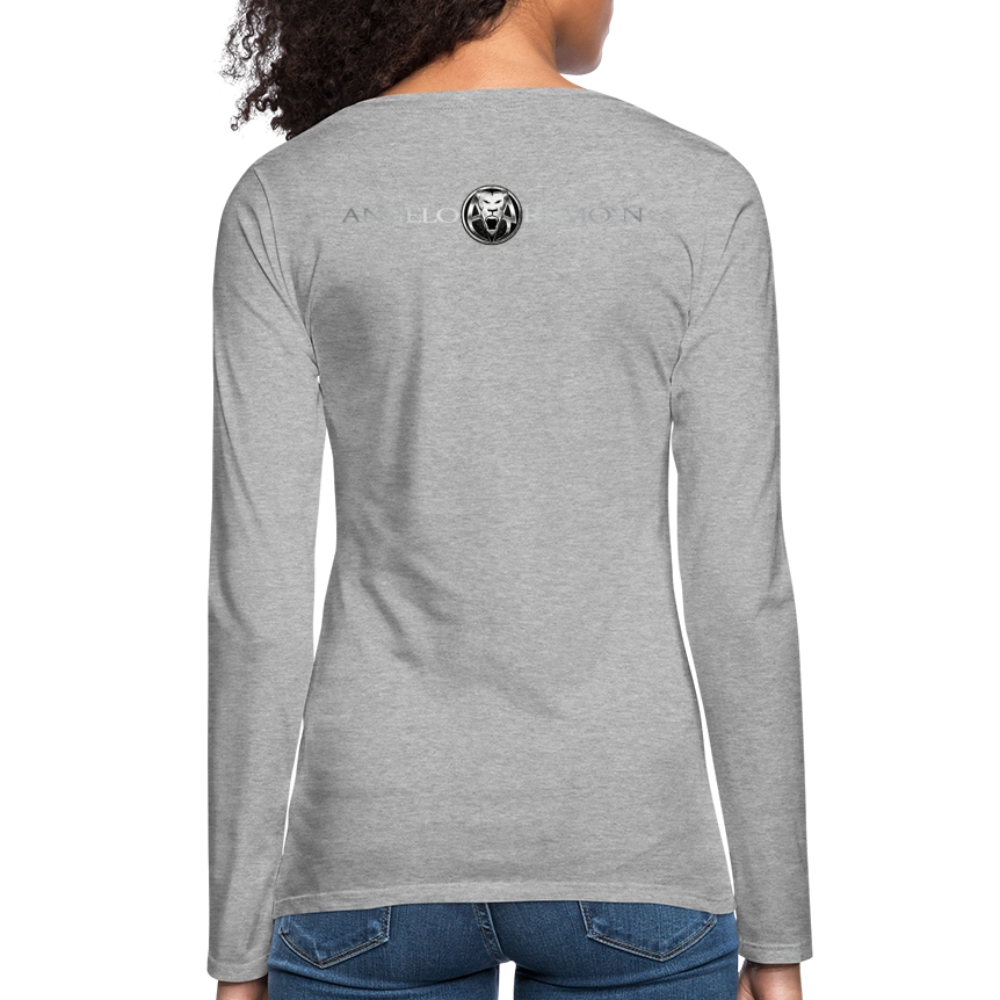 AR WOMENS PREMIUM LONG SLEEVE T - heather gray
