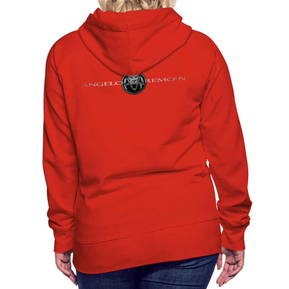 AR WOMENS PREMIUM HOODIE - red