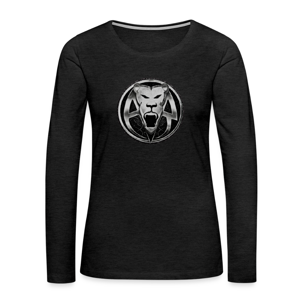 AR WOMENS PREMIUM LONG SLEEVE T - charcoal grey