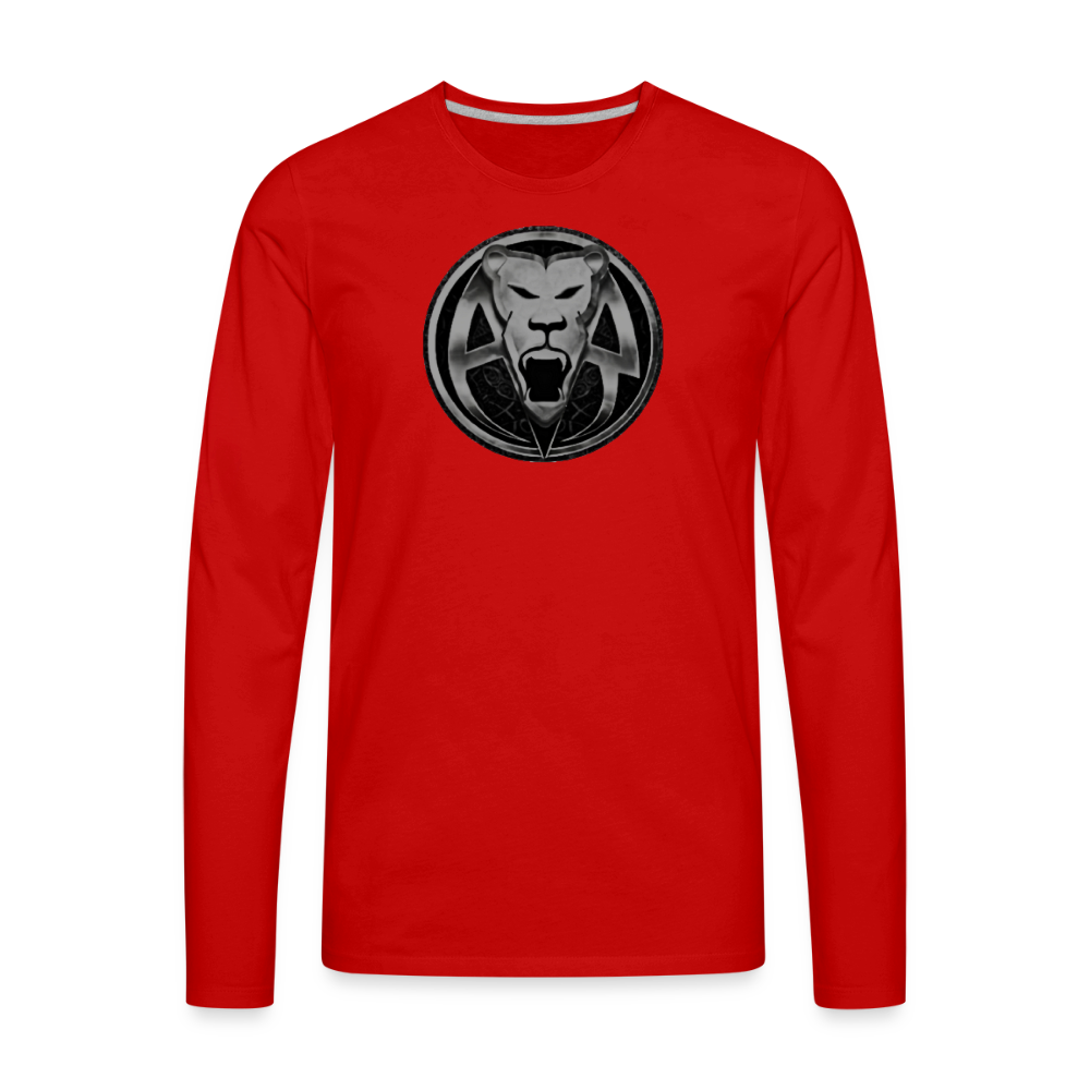 AR MENS PREMIUM LONG SLEEVE T - red