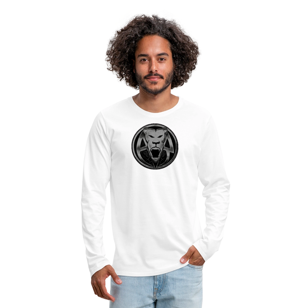 AR MENS PREMIUM LONG SLEEVE T - white
