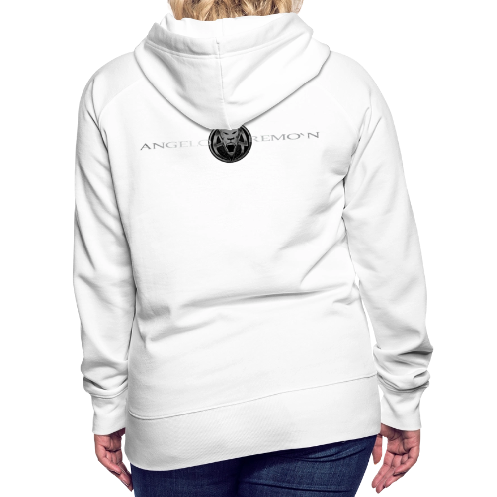 AR WOMENS PREMIUM HOODIE - white