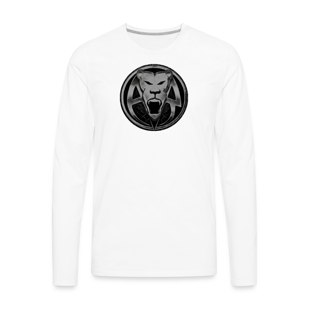 AR MENS PREMIUM LONG SLEEVE T - white