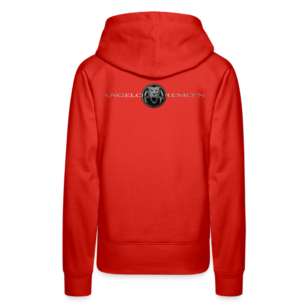 AR WOMENS PREMIUM HOODIE - red