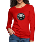 AR WOMENS PREMIUM LONG SLEEVE T - red