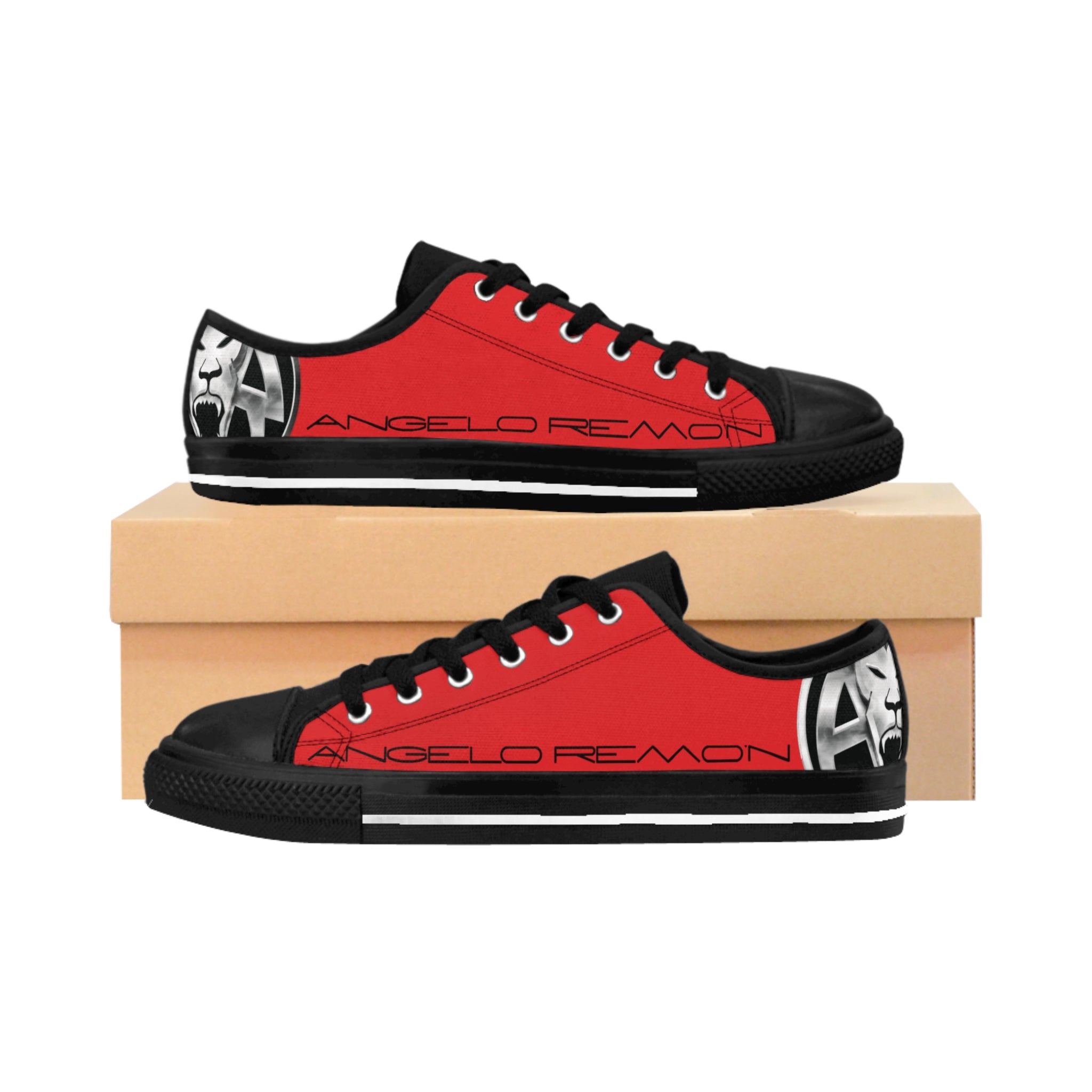 AR BRAND MENS LOWTOPS/RED